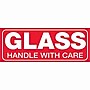 Tape Logic Labels, "Glass - Handle With Care", 1 1/2" x 4", Red/White, 500/Roll~#|#~m003578532_sc7