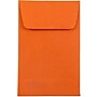 JAM Paper #1 Coin Business Colored Envelopes, 2.25 x 3.5, Orange Recycled, Bulk 1000/Carton (352627815C)~#|#~m003750604_sc7