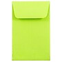 JAM Paper #1 Coin Business Colored Envelopes, 2.25 x 3.5, Ultra Lime Green, Bulk 500/Box (352827826H)~#|#~m003750606_sc7