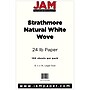 JAM Paper® Legal Strathmore 24lb Paper, 8.5 x 14, Natural White Wove, 100 Sheets/Pack (2203719139)~#|#~m003759504_sc7