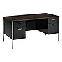 HON 34000 Series 60"W Double Pedestal Desk, Mocha/Black (HON34962MOP)~#|#~m003874478_sc7