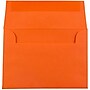 JAM Paper 4Bar A1 Colored Invitation Envelopes, 3.625 x 5.125, Orange Recycled, 50/Pack (15808I)~#|#~m003904519_sc7
