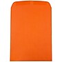 JAM Paper 9 x 12 Open End Catalog Colored Envelopes, Orange Recycled, 100/Pack (80410)~#|#~m003904646_sc7