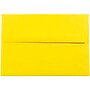 JAM Paper A7 Colored Invitation Envelopes, 5.25 x 7.25, Yellow Recycled, 50/Pack (96326I)~#|#~m003904697_sc7