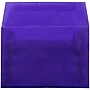 JAM Paper A2 Translucent Vellum Invitation Envelopes, 4.375 x 5.75, Primary Blue, Bulk 250/Box (PACV607H)~#|#~m003904762_sc7