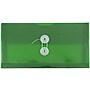 JAM Paper® Plastic Envelopes with Button and String Tie Closure, #10 Business Booklet, 5.25 x 10, Green, 12/Pack (921B1GR)~#|#~m003905120_sc7