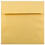 JAM Paper 6.5 x 6.5 Square Metallic Invitation Envelopes, Stardream Gold, 25/Pack (GCST508)~#|#~m003905123_sc7