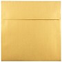 JAM Paper 6 x 6 Square Metallic Invitation Envelopes, Stardream Gold, Bulk 250/Box (GCST510H)~#|#~m003905125_sc7