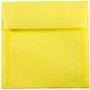 JAM Paper 5.5 x 5.5 Square Translucent Vellum Invitation Envelopes, Primary Yellow, Bulk 250/Box (PACV506H)~#|#~m003905173_sc7