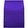 JAM Paper® 5.5 x 5.5 Square Translucent Vellum Invitation Envelopes, Primary Blue, 25/Pack (PACV507)~#|#~m003905176_sc7
