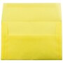 JAM Paper® A10 Translucent Vellum Invitation Envelopes, 6 x 9.5, Primary Yellow, Bulk 250/Box (PACV856H)~#|#~m003905195_sc7
