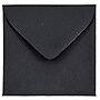 JAM Paper 3.125 x 3.125 Mini Square Invitation Envelopes, Black Linen, 25/Pack (V01200)~#|#~m003905204_sc7