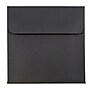 JAM Paper 5 x 5 Square Invitation Envelopes, Black Linen, Bulk 250/Box (V01209H)~#|#~m003905208_sc7