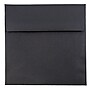 JAM Paper 5.5 x 5.5 Square Invitation Envelopes, Black Linen, Bulk 1000/Carton (V01210B)~#|#~m003905210_sc7