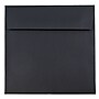 JAM Paper 6.5 x 6.5 Square Invitation Envelopes, Black Linen, Bulk 1000/Carton (V01211B)~#|#~m003905212_sc7