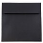 JAM Paper 7.5 x 7.5 Square Invitation Envelopes, Black Linen, 25/Pack (V01213)~#|#~m003905216_sc7