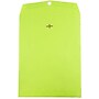 JAM Paper 10" x 13" Open End Catalog Colored Envelopes with Clasp Closure, Ultra Lime Green, 10/Pack (V0128186B)~#|#~m003905236_sc7