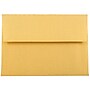 JAM Paper 4Bar A1 Metallic Invitation Envelopes, 3.625 x 5.125, Stardream Gold, 50/Pack (V018244I)~#|#~m003905240_sc7