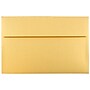JAM Paper A10 Metallic Invitation Envelopes, 6 x 9.5, Stardream Gold, 25/Pack (V018299)~#|#~m003905254_sc7