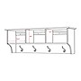 Prepac™ Sonoma Entryway Cubbie Shelf, 48" x 11.5", Espresso~#|#~m003905315_sc7