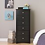 Prepac™ 53.25" Sonoma Tall 6 Drawer Chest, Black~#|#~m003905415_sc7