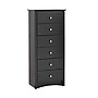 Prepac™ 53.25" Sonoma Tall 6 Drawer Chest, Black~#|#~m003905416_sc7