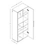 Prepac™ HangUps 30" Laminate Large Storage Cabinet, Light Gray (GSCW-0707-2K)~#|#~m003905786_sc7