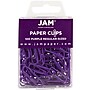 JAM Paper Small Paper Clips, Purple, 100/Pack (2183753)~#|#~m004075036_sc7