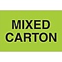Tape Logic Labels, "Mixed Carton", 2" x 3", Fluorescent Green, 500/Roll (DL1318)~#|#~m004078341_sc7