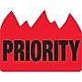 Tape Logic Flame Labels, "Priority" (Bill of Lading), 1 1/2" x 2", Red/Black, 500/Roll (DL1391)~#|#~m004078384_sc7