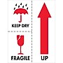 Tape Logic Labels, "Keep Dry Fragile", 3" x 4", Red/White/Black, 500/Roll (DL2152)~#|#~m004078396_sc7