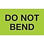 Labels, "Do Not Bend", 3" x 5", Fluorescent Green, 500/Roll (DL2343)~#|#~m004078399_sc7