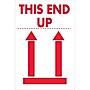 Tape Logic Labels, "This End Up", 2" x 3", Red/White, 500/Roll (DL5154)~#|#~m004078418_sc7