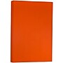 JAM Paper® Ledger Matte 24lb Paper, 11 x 17 Tabloid, Orange Recycled, 100 Sheets/Pack (16728464)~#|#~m004089884_sc7