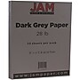 JAM Paper Matte 8.5" x 11" Color Copy Paper, 28 lbs., Dark Gray, 50 Sheets/Pack (26396470)~#|#~m004089971_sc7