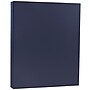 JAM Paper® Matte 80lb Colored Cardstock, 8.5 x 11 Coverstock, Navy Blue, 250 Sheets/Ream (LEBA242B)~#|#~m004090068_sc7