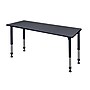 Regency Kee 66"L Rectangular Laminated Wood Height Adjustable Classroom Table, Gray (MT6624GYAPBK)~#|#~m004321019_sc7