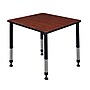 Regency Kee Adjustable Square Activity Table, 30" x 30", Height Adjustable, Cherry (TB3030CHAPBK)~#|#~m004321074_sc7