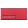JAM Paper #10 Window Envelope, 4 1/8" x 9 1/2", Red, 50/Pack (1531052I)~#|#~m004542898_sc7