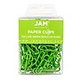 JAM Paper Small  Paper Clips, Lime Green, 3 Packs of 100 (21830624B)~#|#~m004542956_sc7