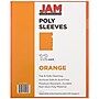 JAM Paper® Plastic Sleeves, 9" x 12", Orange, 12/Pack (226330937)~#|#~m004543230_sc7