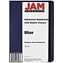 JAM Paper Hardcover Notebook with Elastic Closure, Medium Journal, 5 x 7, Blue, 100 Lined Sheets, Sold Individually (340526608)~#|#~m004543248_sc7
