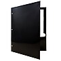 JAM Paper Laminated Glossy 3 Hole Punch Two-Pocket Folders, Black, 6/Pack (385GHPBLA)~#|#~m004543488_sc7