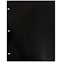JAM Paper Laminated Glossy 3 Hole Punch Two-Pocket Folders, Black, 6/Pack (385GHPBLA)~#|#~m004543489_sc7