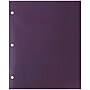 JAM Paper Laminated Glossy 3 Hole Punch Two-Pocket Folders, Purple, 6/Pack (385GHPPUA)~#|#~m004543521_sc7