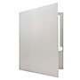 JAM Paper Laminated Glossy 3 Hole Punch Two-Pocket Folders, Silver, 50/Box (385GHPSIC)~#|#~m004543530_sc7