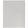 JAM Paper Laminated Glossy 3 Hole Punch Two-Pocket Folders, Silver, 50/Box (385GHPSIC)~#|#~m004543531_sc7