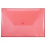 JAM Paper Plastic Envelopes with Snap Closure, Legal Booklet, 9.75 x 14.5, Red, 12/Pack (34830RE)~#|#~m004672160_sc7