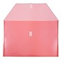 JAM Paper® Plastic Envelopes with Hook & Loop Closure, Legal Booklet, 9.75 x 14.5, Red, 12/Pack (219V0RE)~#|#~m004672165_sc7