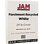 JAM Paper 8.5" x 11" Recycled Parchment Paper, 24 lbs., 100 Brightness, 500 Sheets/Ream (27010B)~#|#~m004672176_sc7